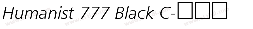 Humanist 777 Black C字体转换